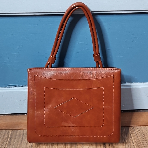 Nonbranded Handbags - Women’s Corporate Brown Leather Tote Bag